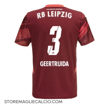 RB Leipzig Lutsharel Geertruida #3 Maglia Gara Trasferta Repliche 2024-25 Maniche Corte